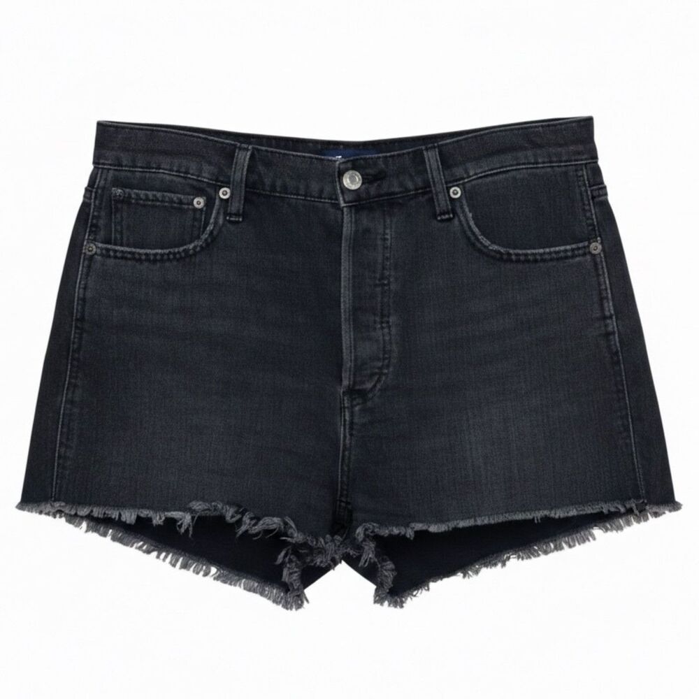GAP BUTTON FLY HIGH RISE CHEEKY FESTIVAL CONCERT FLIRTY DENIM SHORTS SIZE 12/31